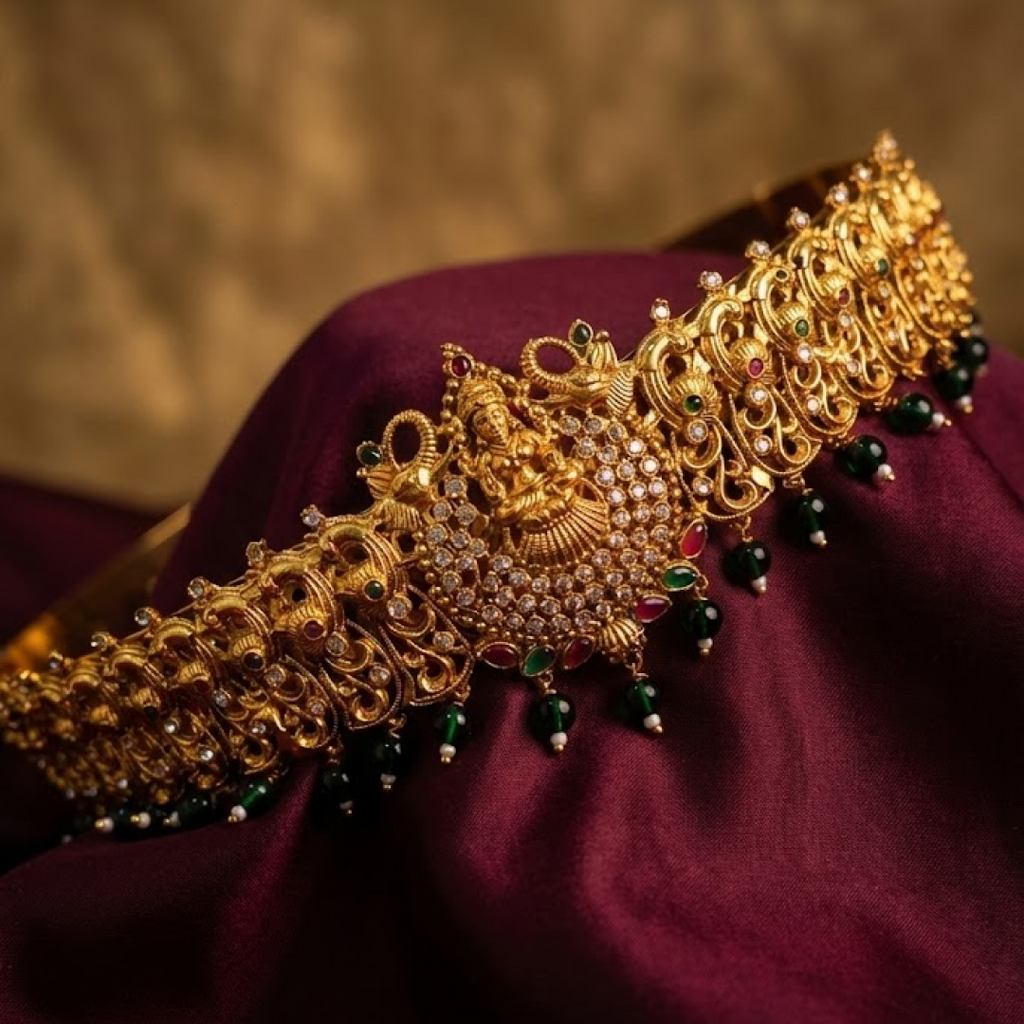 Eloura Edition Lakshmi Vaddanam – Traditional Bridal Waist Belt-E702DK