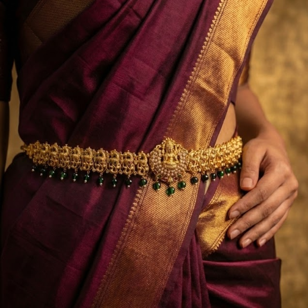 Eloura Edition Lakshmi Vaddanam – Traditional Bridal Waist Belt-E702DK