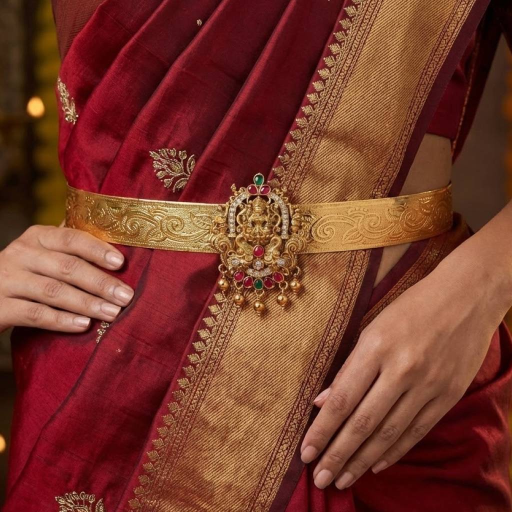 Eloura Edition Lakshmi Vaddanam – Traditional Bridal Waist Belt-E703DK